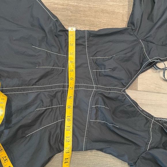 DEREK LAM 10 CROSBY COTTON POPLIN OFF SHOULDER DRESS BLACK SIZE 4 - Picture 13 of 16